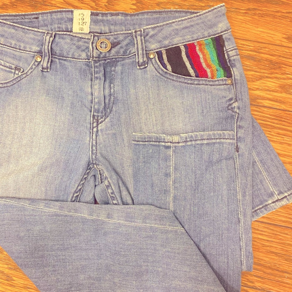 Vintage Volcom Jeans size 5 Womens lowrise Skinny Jeans